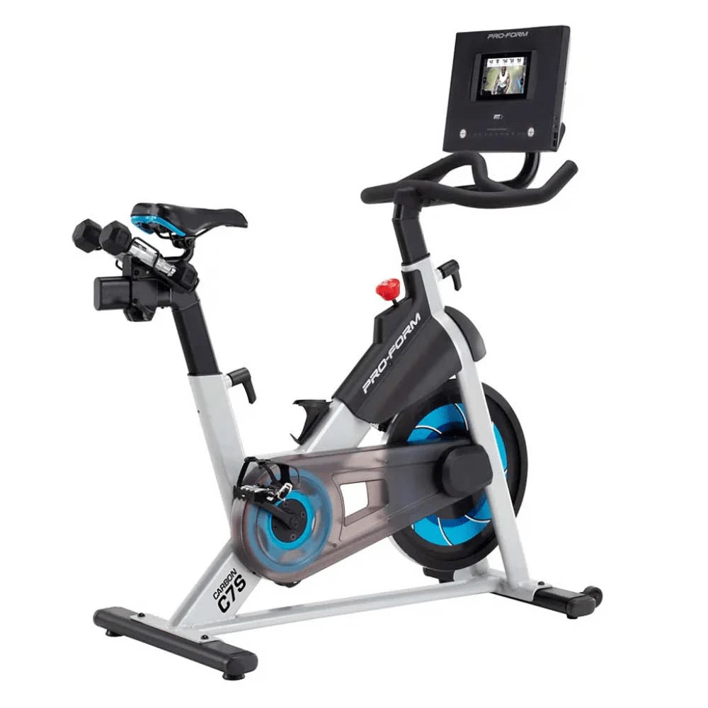 ProForm Carbon C7S Studio Bike PFEX67820 – Smart Indoor Cycling Bike with 7” Touchscreen, iFIT Compatible & 22 Resistance Levels