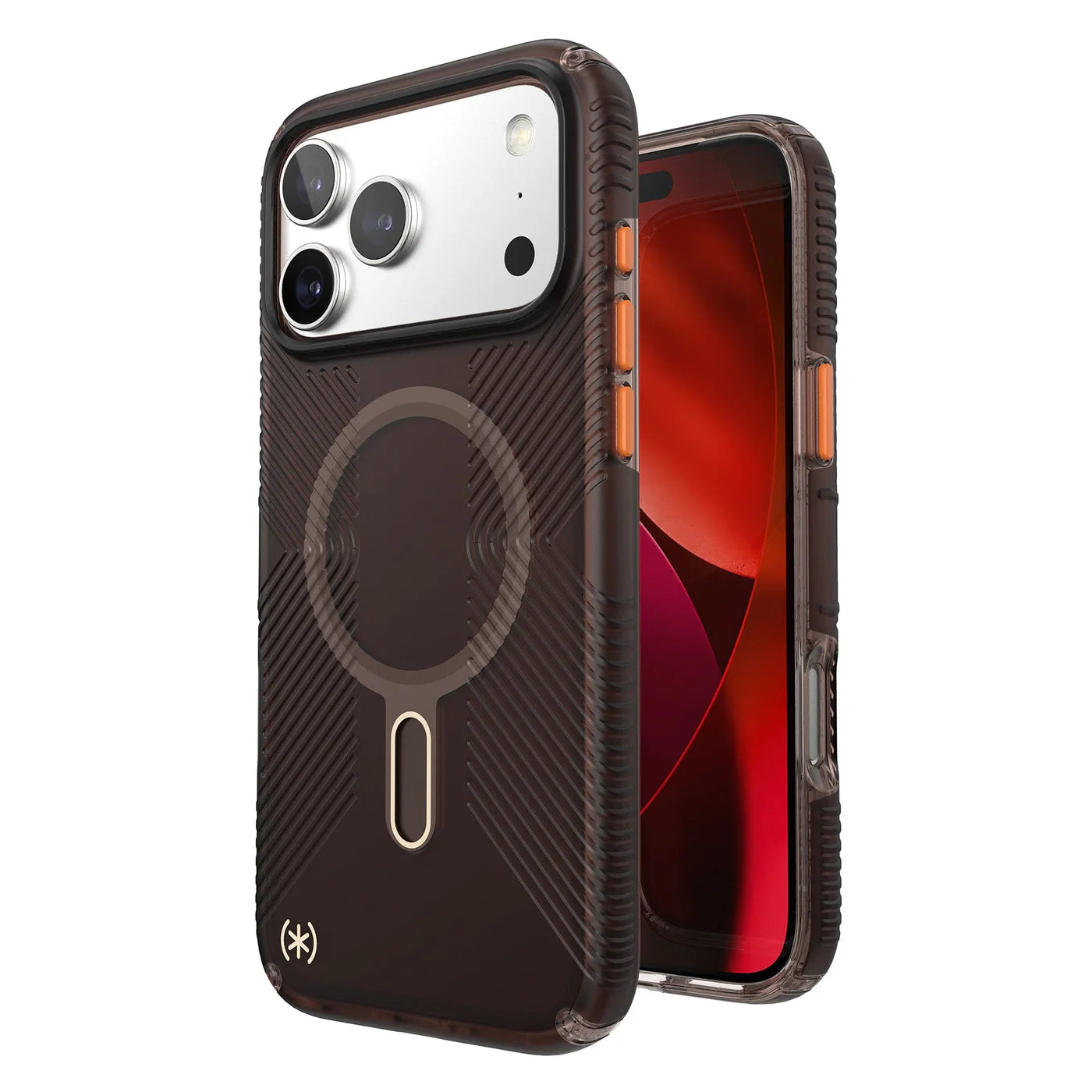 Quikcell Speck Presidio Lux Grip Case for Apple iPhone 17 Pro Max – Matte Orange Luxury Protective Cover