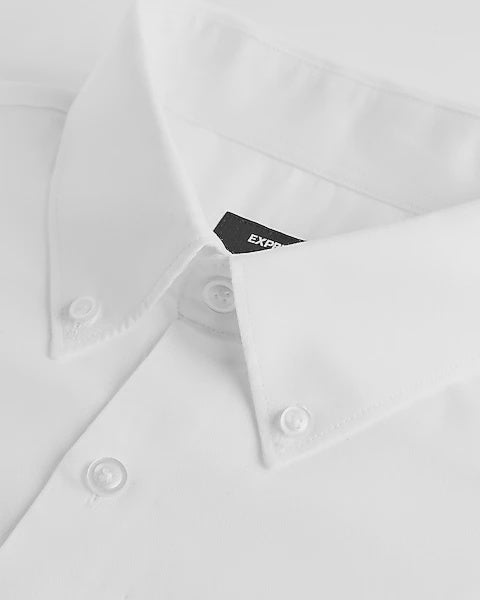 Express 06037545-001 Slim Solid Stretch Pinpoint Oxford 1mx Dress Shir Express 06037545-001 Slim Solid Stretch Pinpoint Oxford 1mx Dress Shir