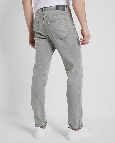 Express Slim Gray Hyper Stretch Jeans