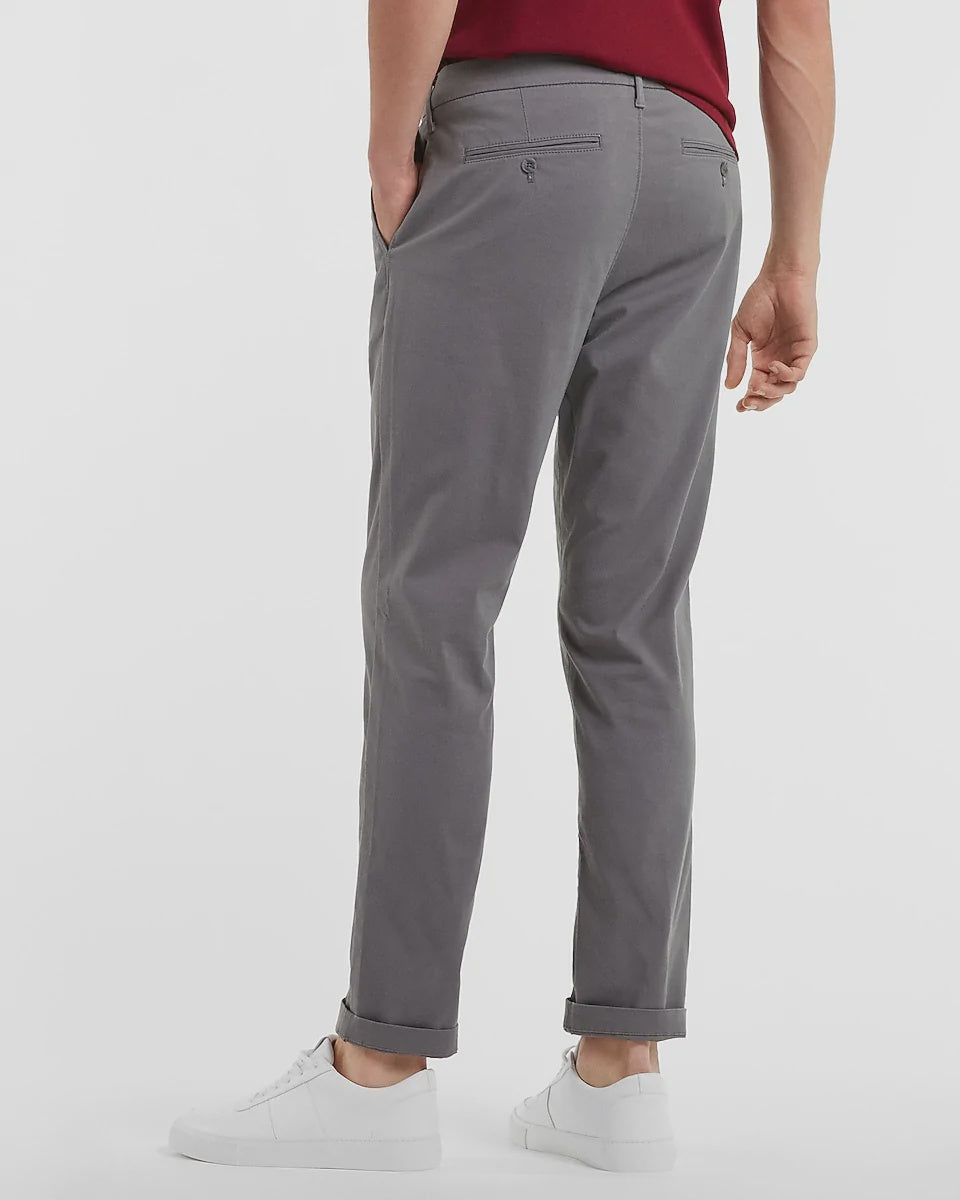 Express- Slim Temp Control Hyper Stretch Chino-Grey