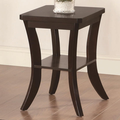 Coaster 902808 Brown Wood Chair Side Table
