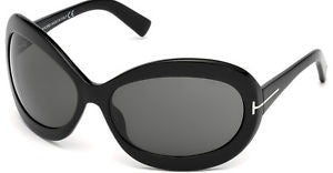 Tom Ford Edie TF428 01A-Women Sunglass Black/Grey Gradient-GL