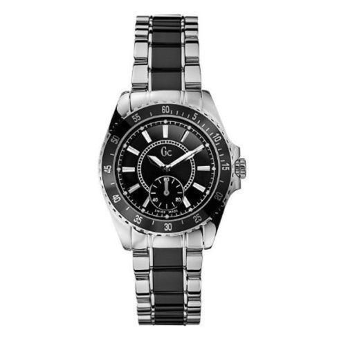 Guess G29005L3-Women Ceramic Wrist Watch Black/Silver-GL