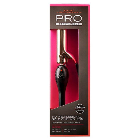 Pro Beauty ToolsProfessional 1 1/4" Gold Curling Iron