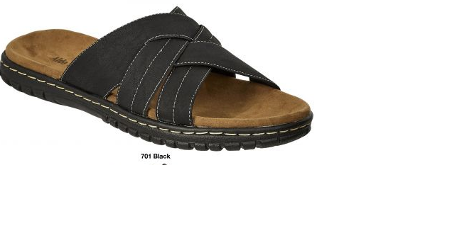 Aldo Rossini Marc-15 Men Open Toe Slipper Black-SHW