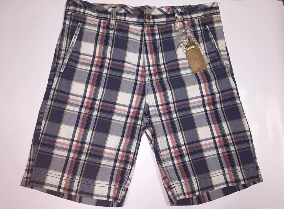 Guess-Men Checkered Short Pants Indigo-SHG/GL