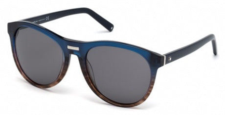 Mont Blanc 506S-92A-Unisex Sunglass Smoke/Blue-GL