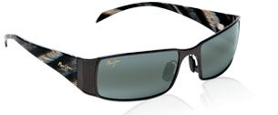 Maui Jim Men MJ122-02 NALU Gunmetal Black W/ Neutral Grey Lens Sunglass-GL