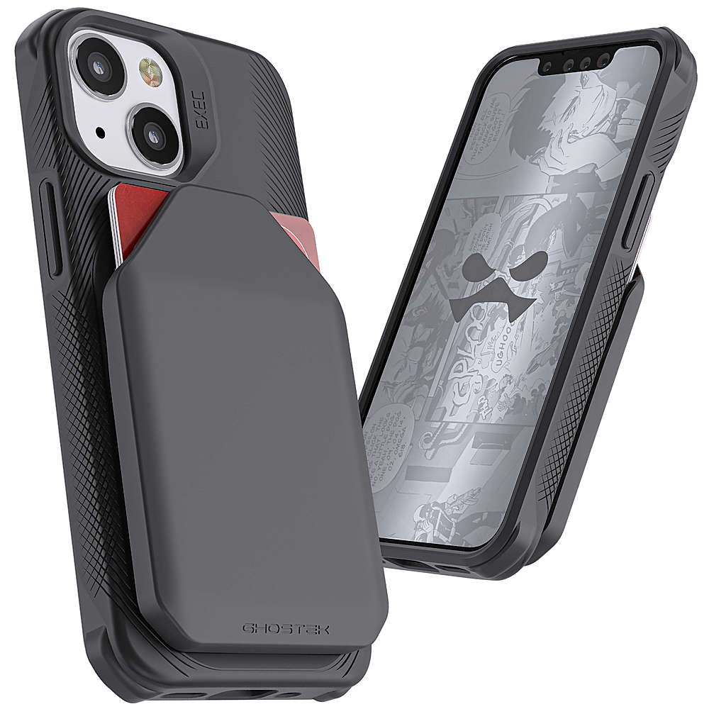 Ghostek Exec 5 Case With 3 Card Wallet Capacity for iPhone 13 Mini Black