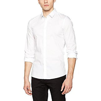 Guess Men Slim Fit Longsleeve Shirt Optic White-GL