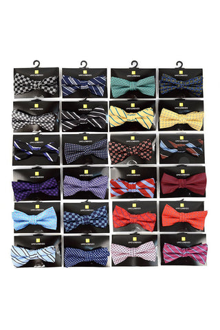 Umo Lorenzo Assorted Boy's Mixed Pattern Banded Bow Ties