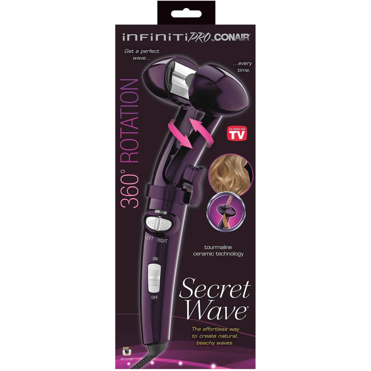 Conair Infiniti Pro Secret Wave Curling Iron, Model CD204