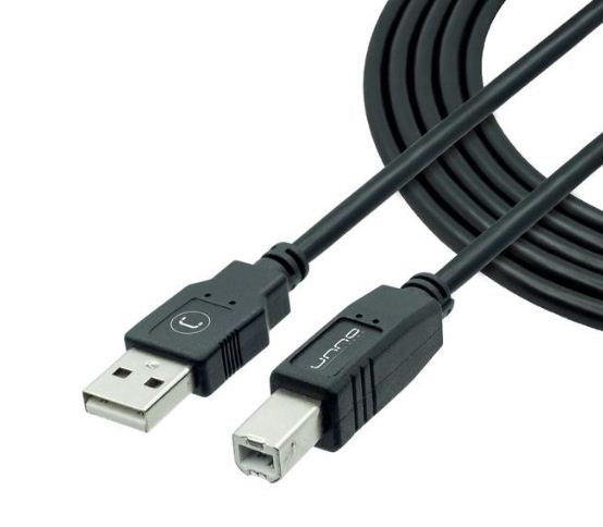 Unno Tekno Cable USB Printer 3m/10ft (CB4007BK)