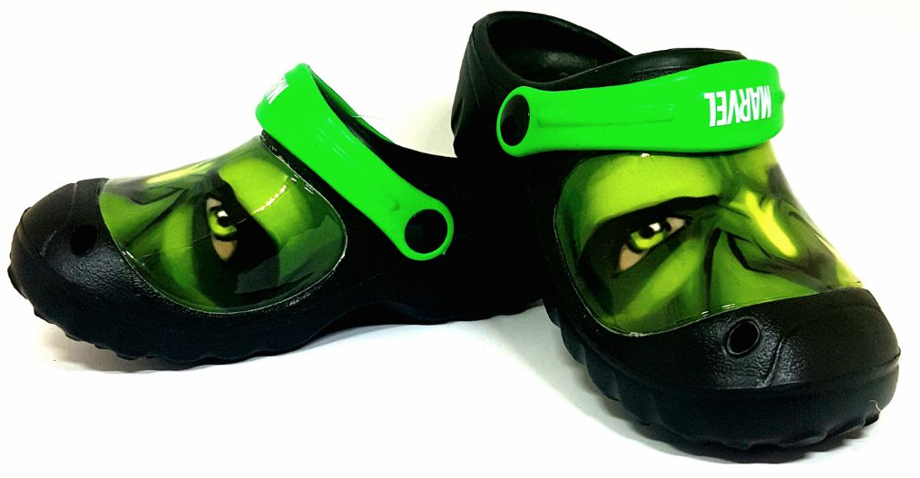 Marvel AVES172038 Eva Kids Sandals Black/Green-MT/SHF/SHW