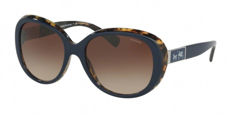 Coach 8120 537913-Women Sunglass Navy Milky Havana Brown-GL