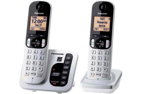 Panasonic DECT 6.0 Plus Cordless Phone System (KX-TGC222S) Answering Machine