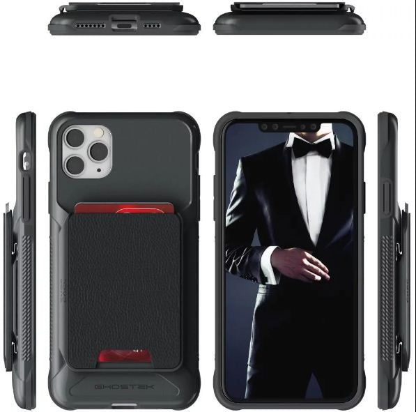 Ghostek Apple iPhone 11 Pro Max Wallet Case Exec 4 Series Black