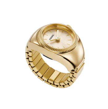 Fossil Watch Ring Two-Hand Gold - ES5246