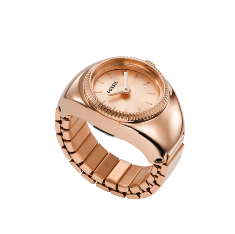 Fossil Watch Ring Two-Hand Rose Gold - ES5247