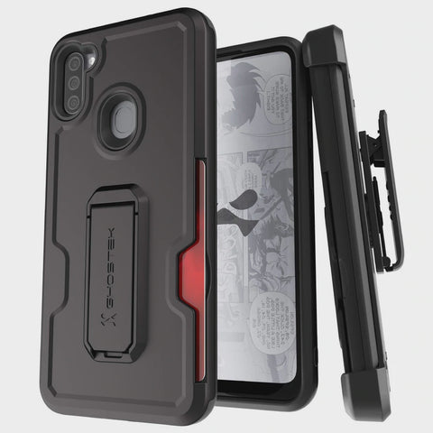 GHostek Galaxy A11 - Iron Armor Series Galaxy A 2020 Cases with Belt Clip