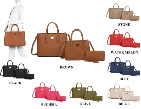 Classic Fashion 3 in 1 Women's Handbag - LF21027T3