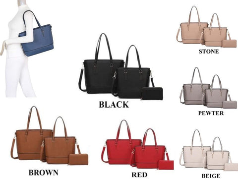 Classic Fashion 3 in 1 Women's Handbag - LF376T3