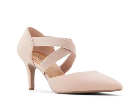 City Classified Neal-S Women Pointy Toe Strap Up Heel Shoe Nude