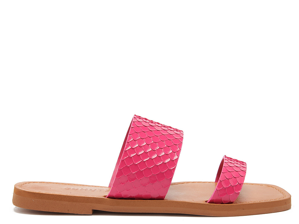 Schutz S20889 0003 Women Loafer Slipper Vibrant Pink-GL