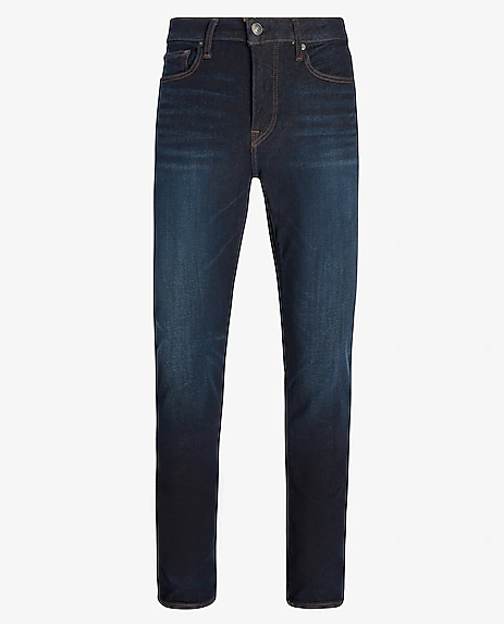 Express 02847274 Men Slim Dark Wash 4-Way Hyper Stretch Jeans