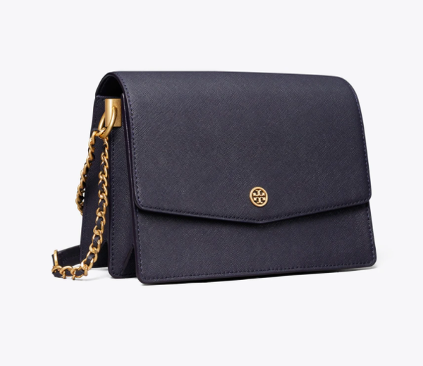 Tory Burch Robinson Convertible Shoulder Bag Tory Navy GIZMOS AND GADGETS