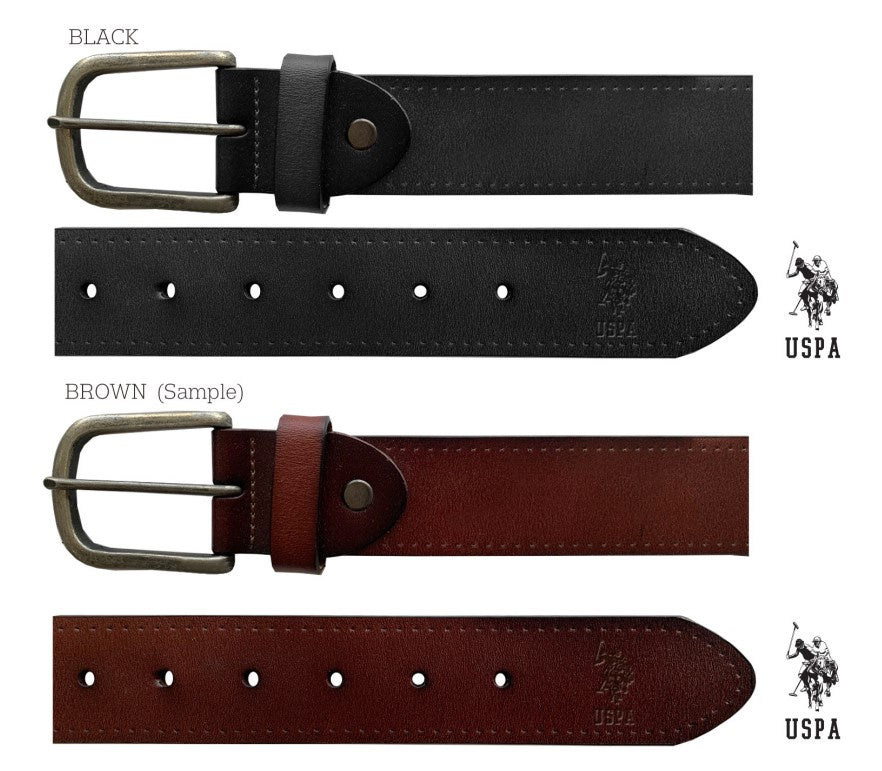 U.S. POLO ASSN USHCOM-52-208 Men Genuine Leather Belt