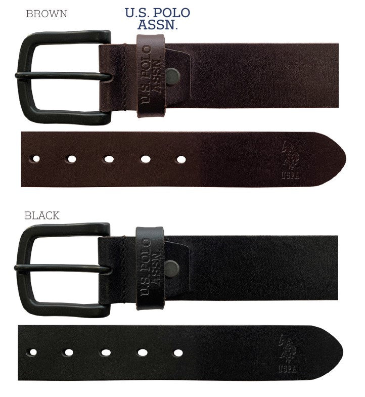 U.S. POLO ASSN USHCOM-52-209 Men Genuine Leather Belt