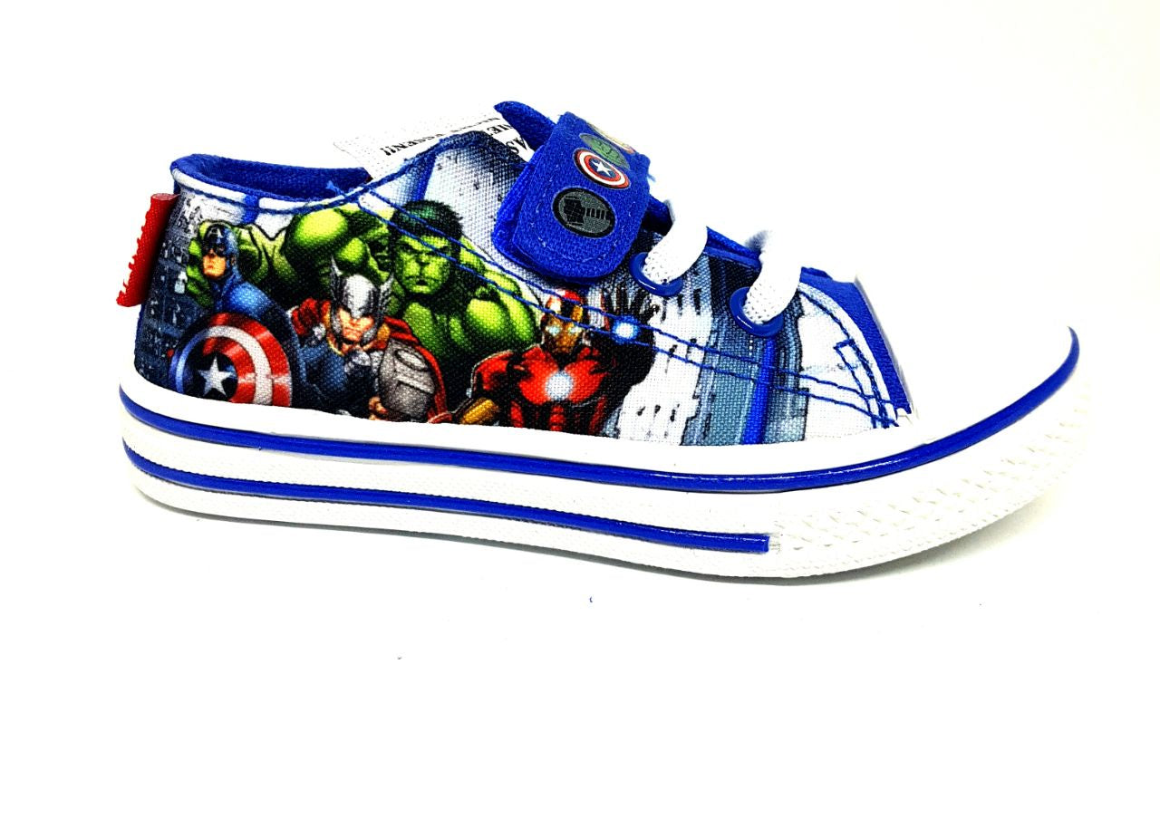 Marvel AVCV172037 Kids Canvas Shoe Blue-SHG/SHW