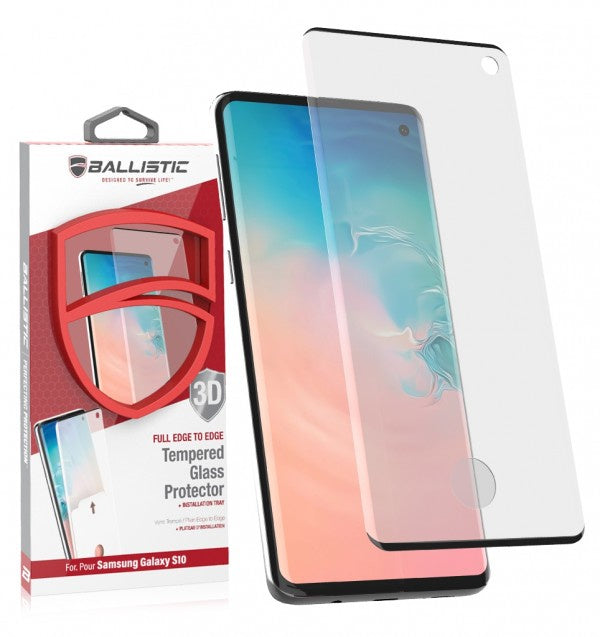 Ballistic Full Edge Glass Screen Protector (Installation Tray) For Samsung Galaxy S10