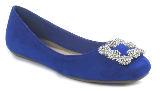 Pierre Dumas Moni-47 Women Slip On Flat Pumps Royal Blue-SHW