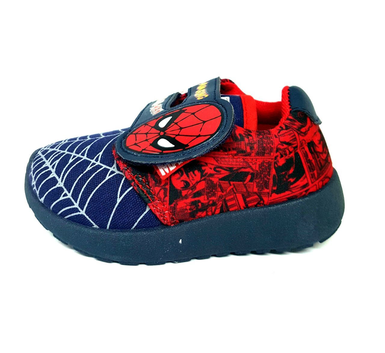 Marvel MCCV172032 Kids Canvas Shoe Navy/Red-SHW/SHF