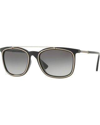 Versace Unisex VE4335 GB1/11 Black/Gold Sunglass-GL