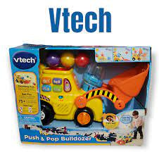 VTech, Pop-a-Balls, Push and Pop Bulldozer, Toddler Learning Toy