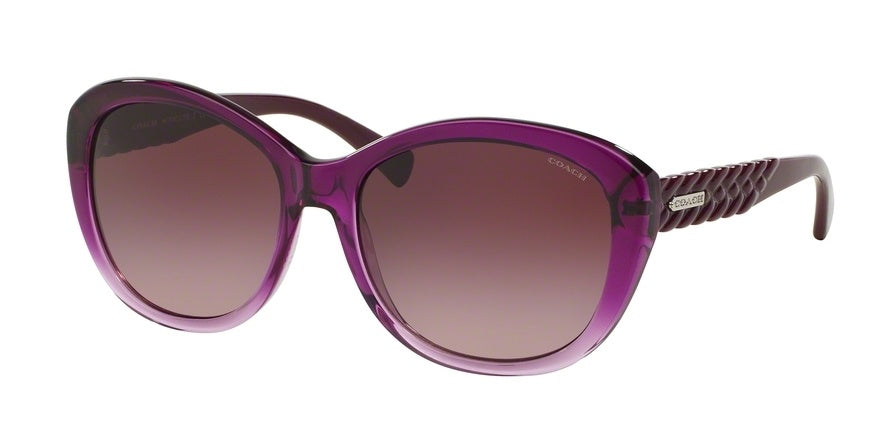 Coach 8141 52898H-Women Cat Eye Sunglass Purple Gradient-GL