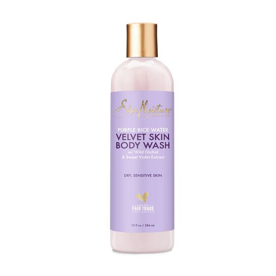Shea Moisture Purple Rice Water Velvet Skin Body Wash 13oz