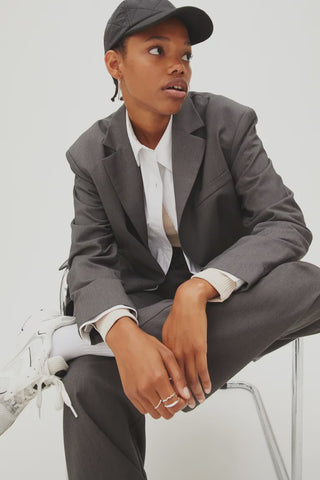 H&M Single Breasted Jacket-Grey