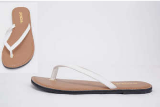 Soda Feler-S-White Raw PU Woman Sandal