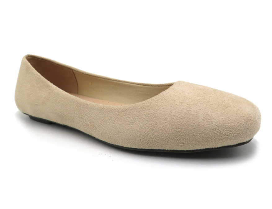 Pierre Dumas Moni-65 Woman Slip on Round Toe Pump-Nude Suede
