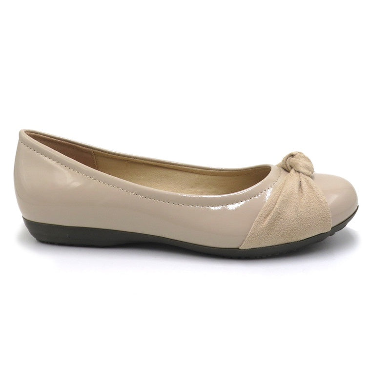 Pierre Dumas Kiana W2 Women Slip On Round Toe Pump Nude