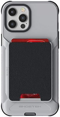 Ghostek Exec4 Grey Leather Flip Wallet Case For Apple iPhone 12 Pro Max