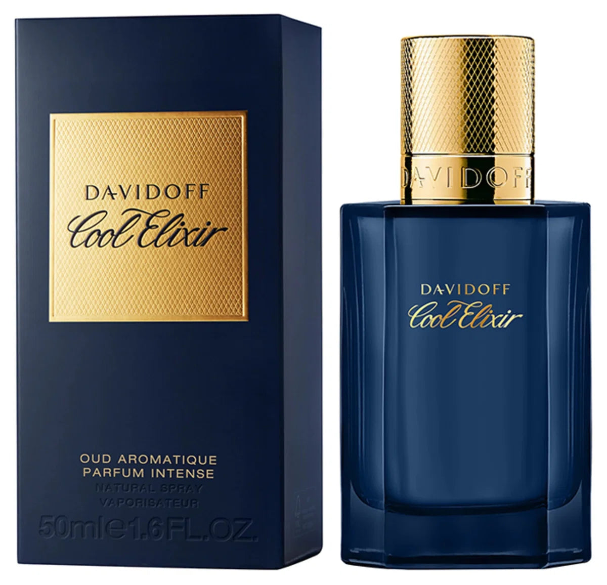 Davidoff Cool Elixir Parfum 100ml – Woody Aromatic Oud Fragrance for Men with Lavender & Rose