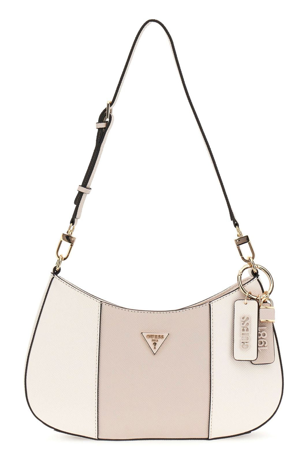 Guess Noelle Top Zip Shoulder Bag ZG967218 Off White