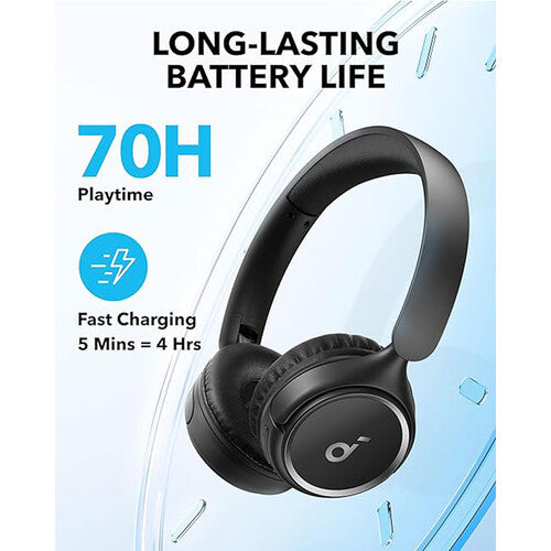 Anker Soundcore H30i Black Wireless On-Ear Headphones- A3012Z11
