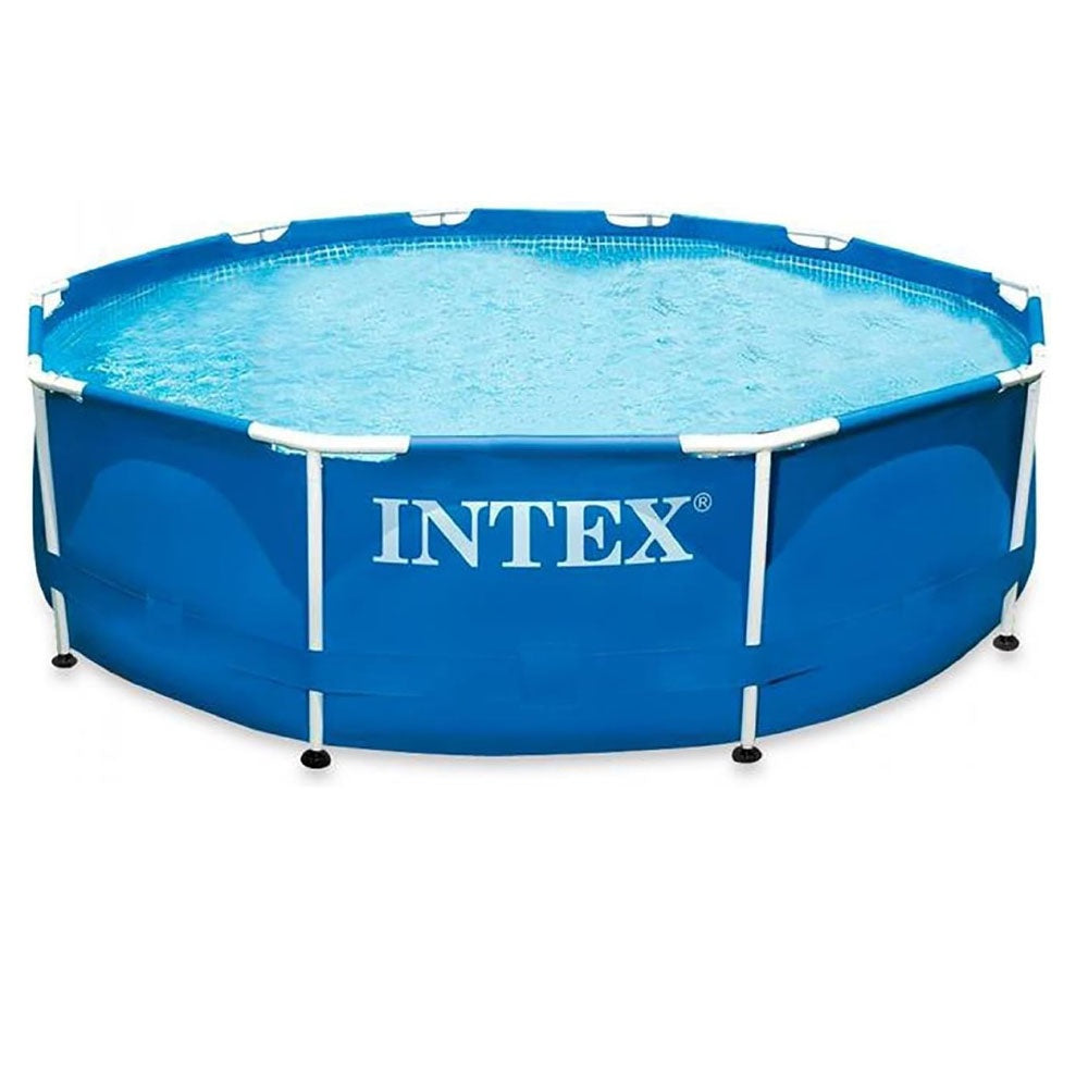 Intex Round Metal Frame Swimming Pool, Blue 12x30